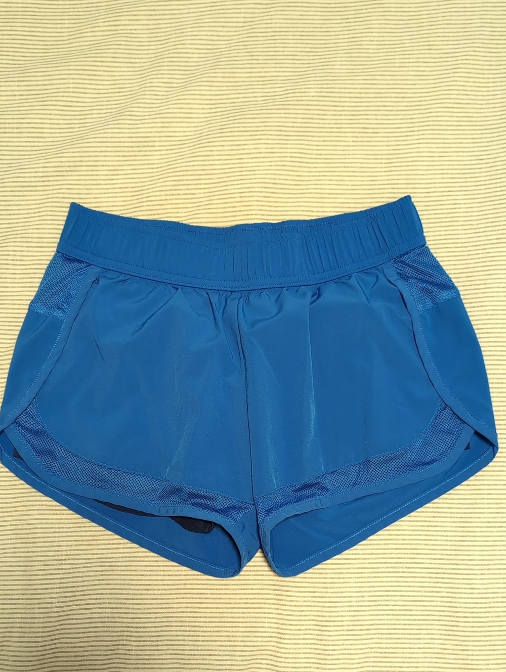 Avia Royal Blue Women's Athletic Shorts with Mesh Trim